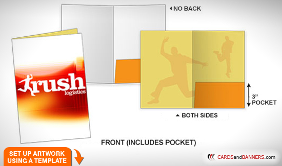 Bebrejde Swipe sejr Print Folders 6x9 inch with 3 inch pockets | FREE SHIPPING!