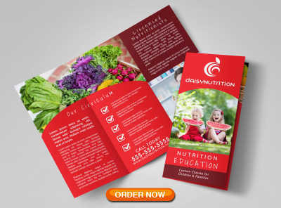 Print and folded brochures