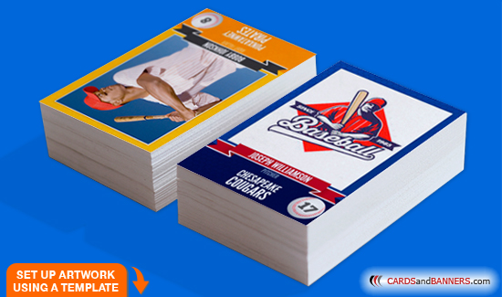 Custom Printed Trading Cards 2.5x3.5 Glossy or Matte Finish