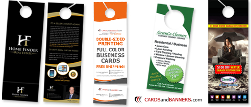 Custom Door Hangers, Cheap Door Hanger Printing